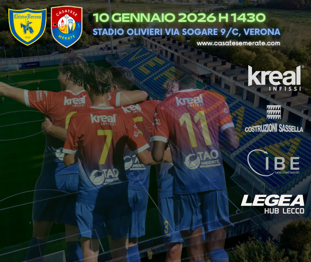 Big Match al “Sogare”: La Casatese Merate sfida la storia.